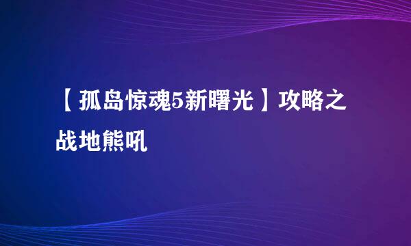 【孤岛惊魂5新曙光】攻略之战地熊吼
