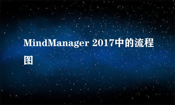 MindManager 2017中的流程图