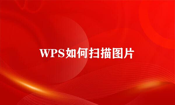 WPS如何扫描图片