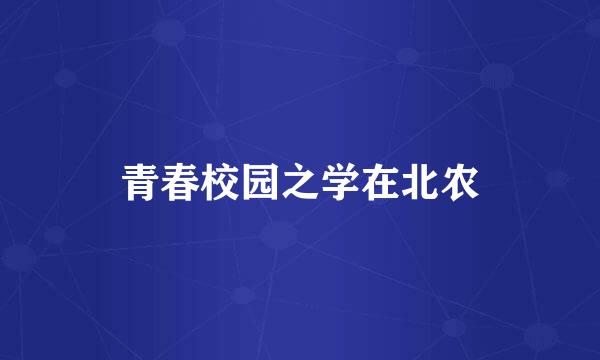 青春校园之学在北农