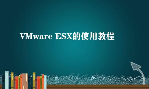 VMware ESX的使用教程