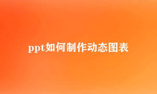 ppt如何制作动态图表