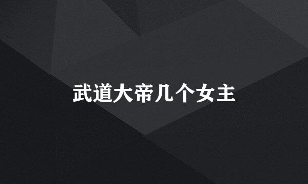武道大帝几个女主