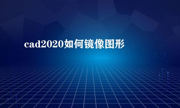 cad2020如何镜像图形