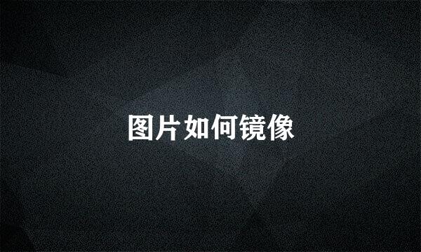 图片如何镜像