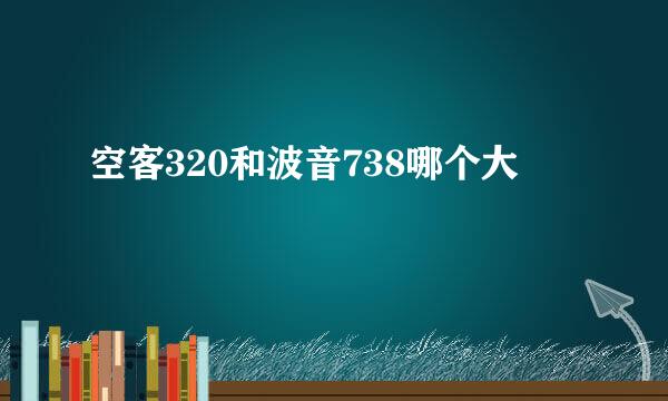 空客320和波音738哪个大