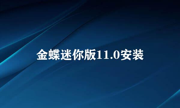 金蝶迷你版11.0安装
