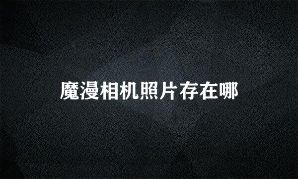 魔漫相机照片存在哪