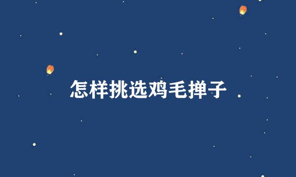 怎样挑选鸡毛掸子