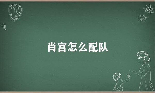 肖宫怎么配队