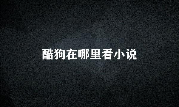 酷狗在哪里看小说