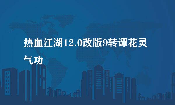 热血江湖12.0改版9转谭花灵气功