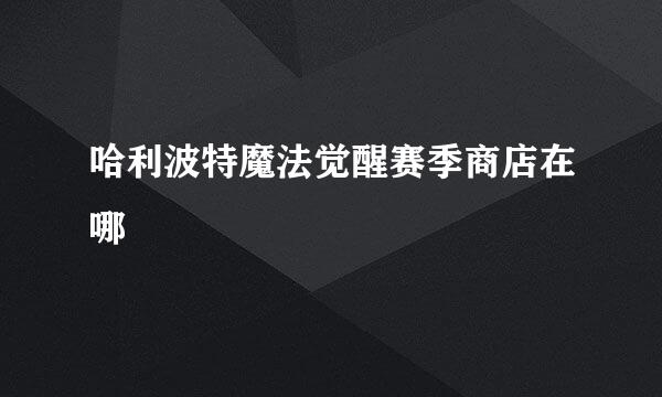 哈利波特魔法觉醒赛季商店在哪