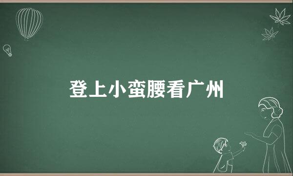 登上小蛮腰看广州