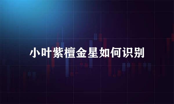 小叶紫檀金星如何识别