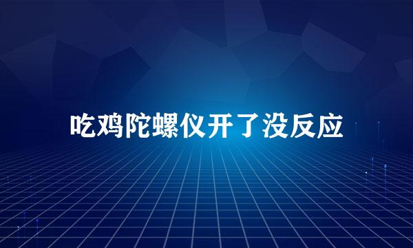 吃鸡陀螺仪开了没反应