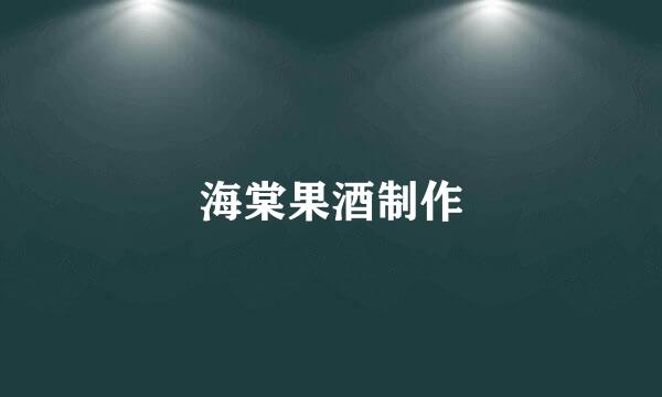 海棠果酒制作
