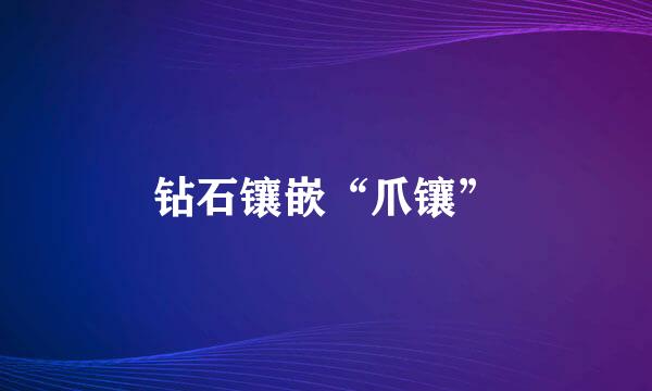 钻石镶嵌“爪镶”