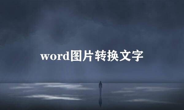 word图片转换文字