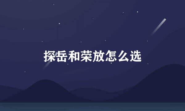 探岳和荣放怎么选