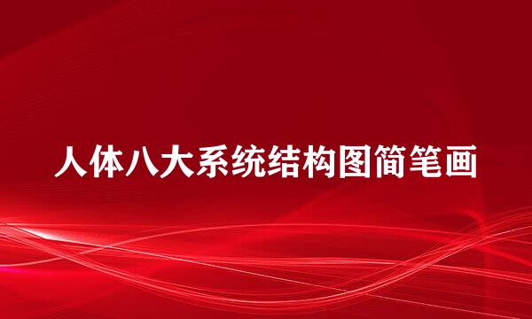 人体八大系统结构图简笔画
