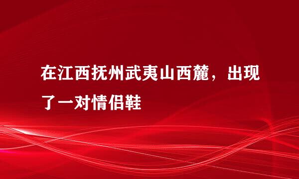 在江西抚州武夷山西麓，出现了一对情侣鞋