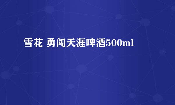 雪花 勇闯天涯啤酒500ml