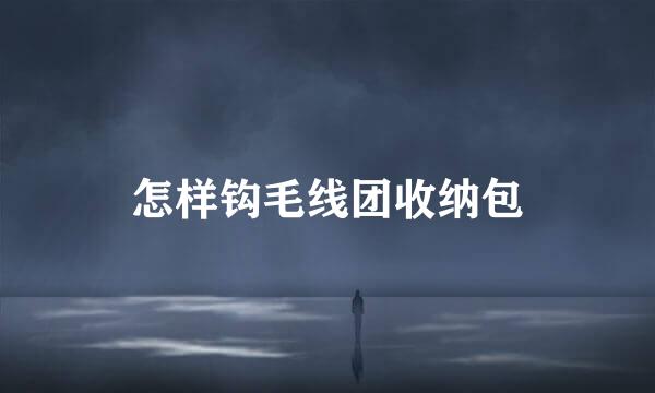 怎样钩毛线团收纳包