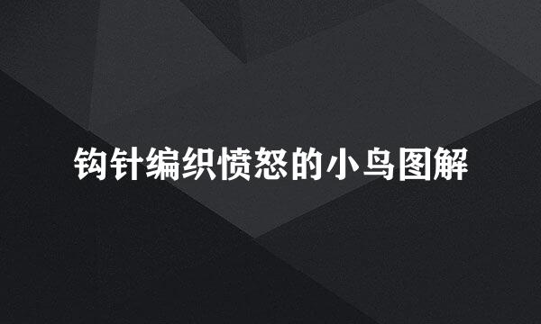 钩针编织愤怒的小鸟图解
