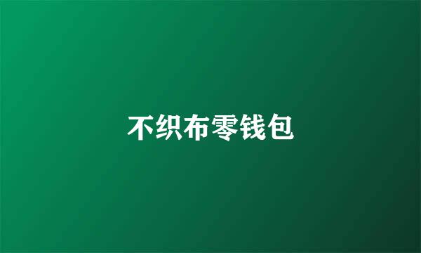 不织布零钱包