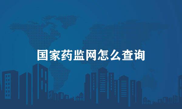 国家药监网怎么查询