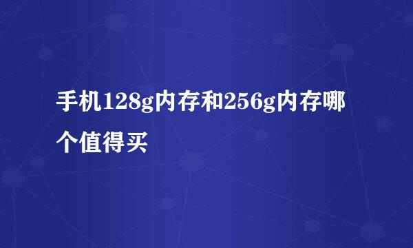 手机128g内存和256g内存哪个值得买