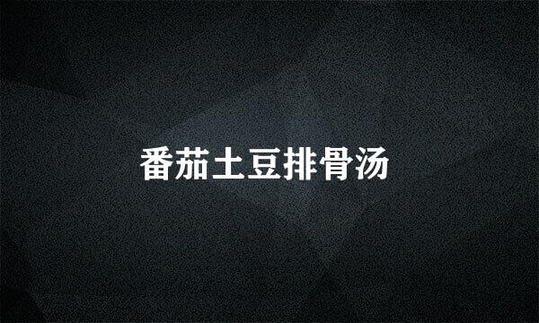 番茄土豆排骨汤 