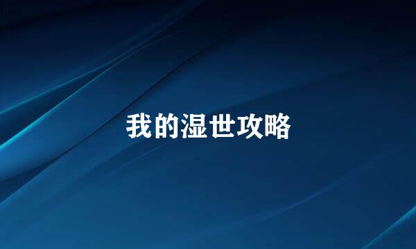 我的湿世攻略