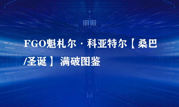 FGO魁札尔·科亚特尔【桑巴/圣诞】 满破图鉴