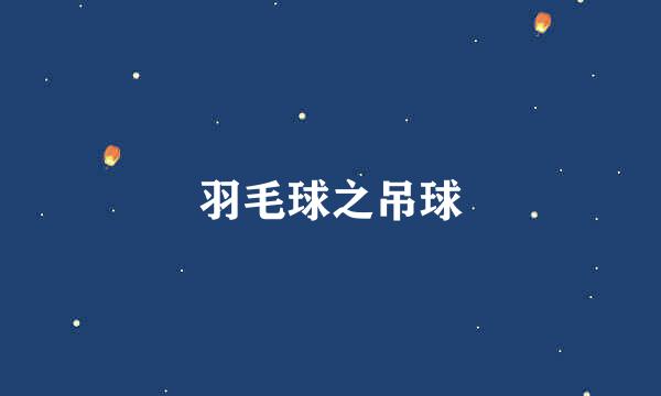 羽毛球之吊球