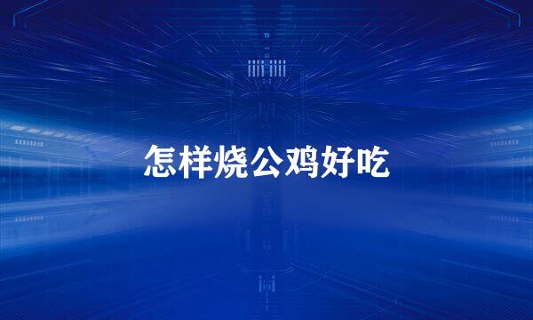 怎样烧公鸡好吃