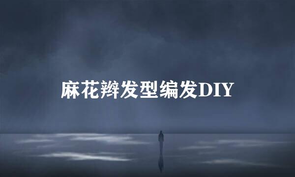 麻花辫发型编发DIY