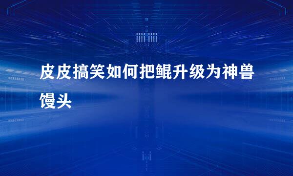 皮皮搞笑如何把鲲升级为神兽馒头