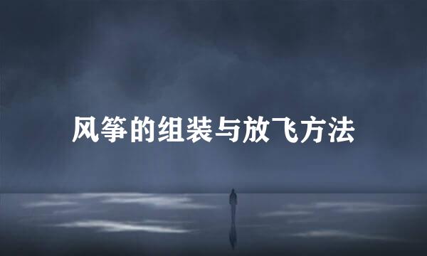 风筝的组装与放飞方法