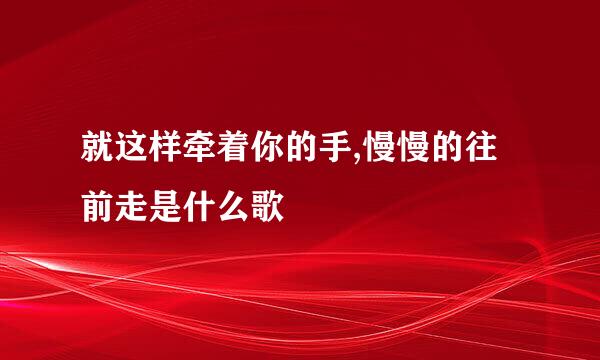 就这样牵着你的手,慢慢的往前走是什么歌
