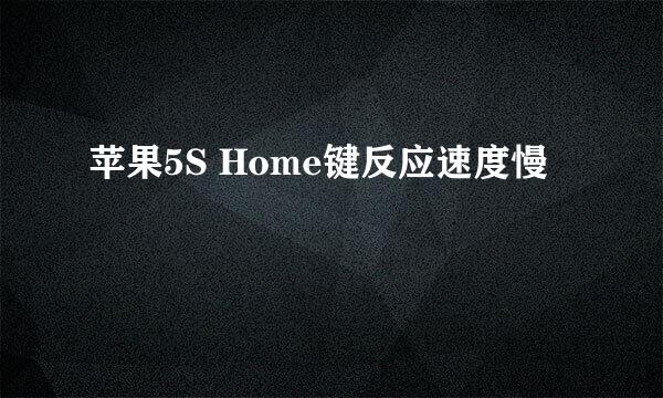 苹果5S Home键反应速度慢