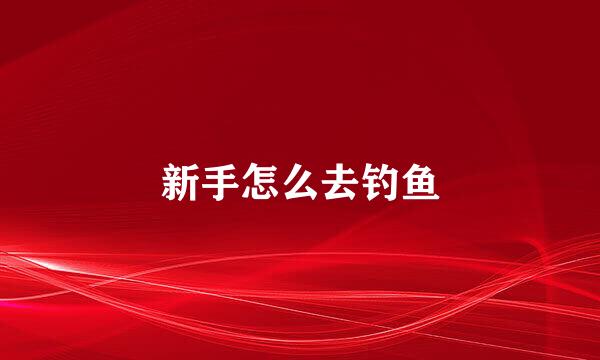 新手怎么去钓鱼