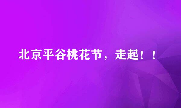 北京平谷桃花节，走起！！