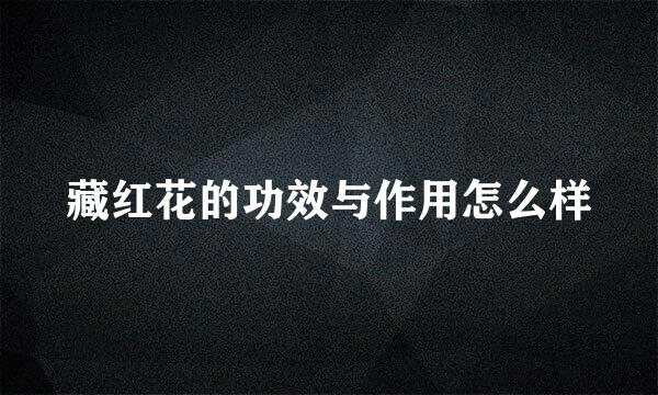 藏红花的功效与作用怎么样