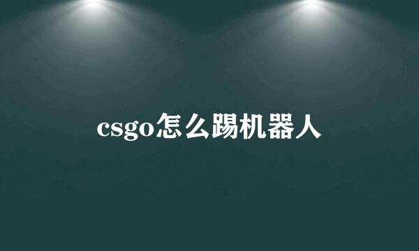 csgo怎么踢机器人