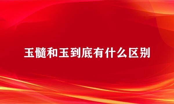 玉髓和玉到底有什么区别