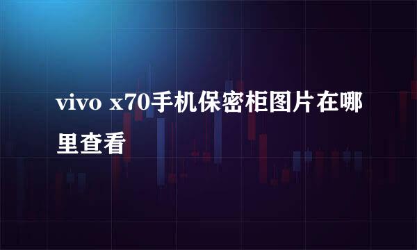 vivo x70手机保密柜图片在哪里查看