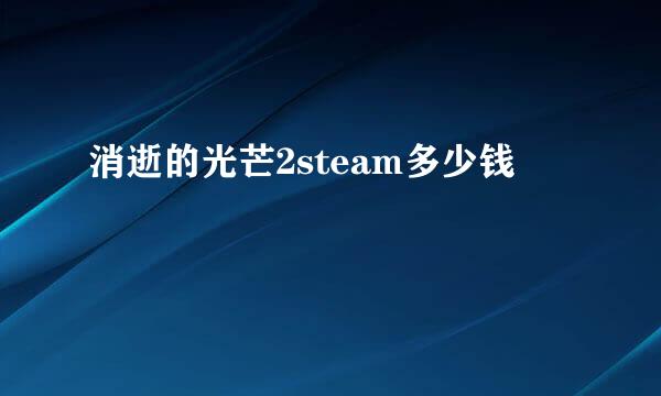 消逝的光芒2steam多少钱