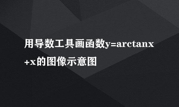 用导数工具画函数y=arctanx+x的图像示意图